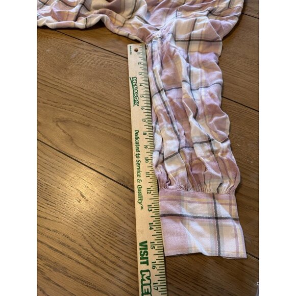 Chaps V Neck Long Sleeve Flannel Shirt Size Small Modern Designer Hiking Outdoor - Picture 7 of 16